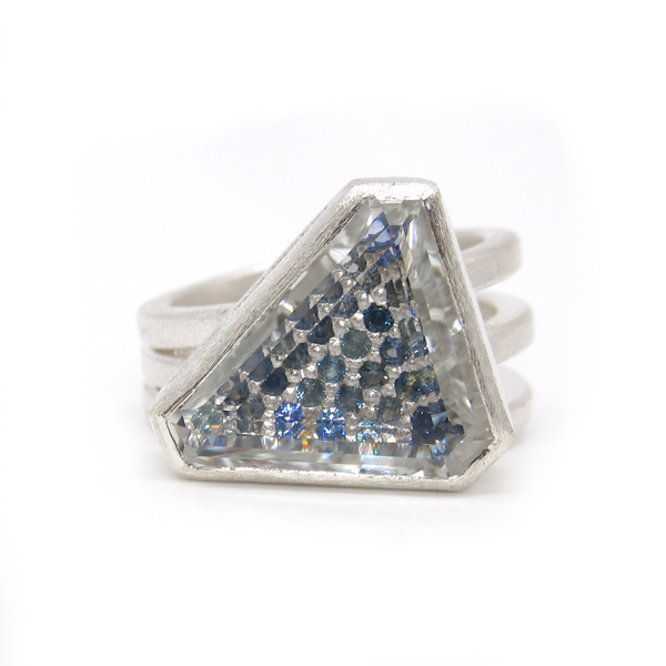 Sapphire Looking Glass Ring